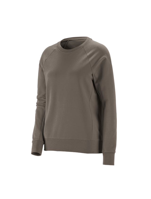 Shirts, Pullover & more: e.s. Sweatshirt cotton stretch, ladies' + stone