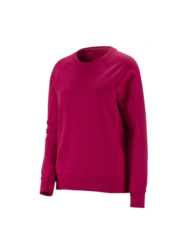 Themen: e.s. Sweatshirt cotton stretch, Damen + beere