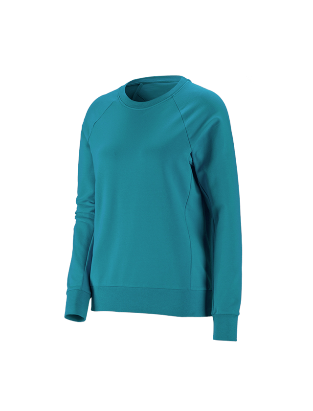 Installateurs / Plombier: e.s. Sweatshirt cotton stretch, femmes + océan