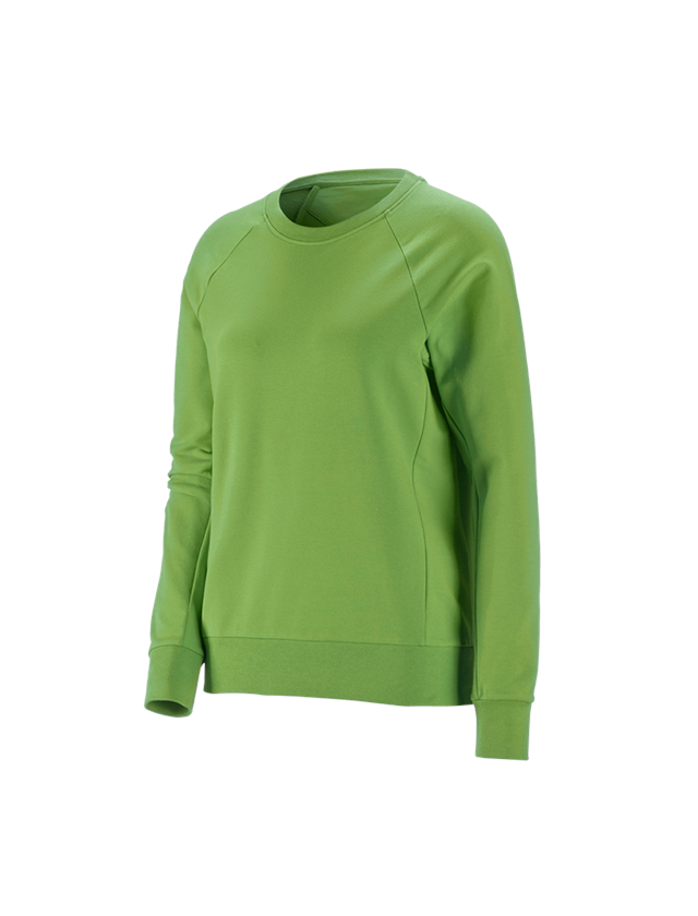 Topics: e.s. Sweatshirt cotton stretch, ladies' + seagreen