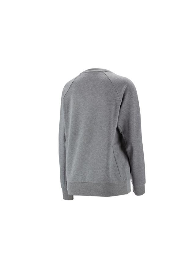 Menuisiers: e.s. Sweatshirt cotton stretch, femmes + gris mélange 1