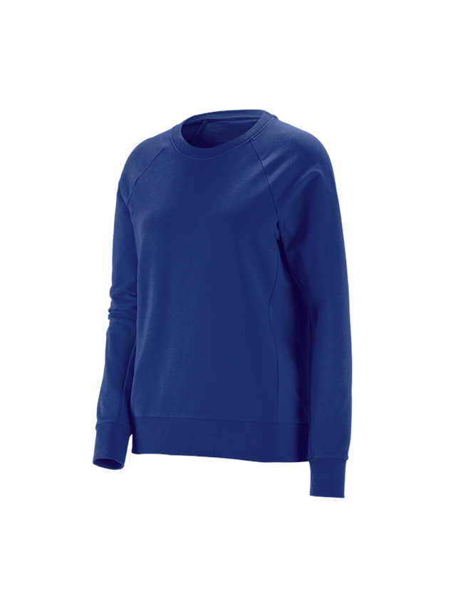 Menuisiers: e.s. Sweatshirt cotton stretch, femmes + bleu royal