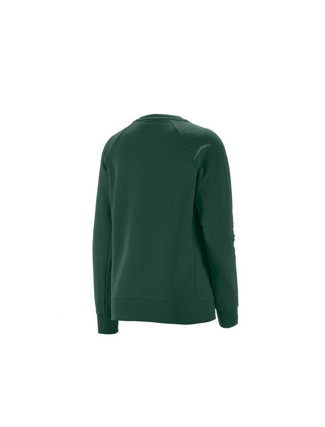 Installateur / Klempner: e.s. Sweatshirt cotton stretch, Damen + grün 1
