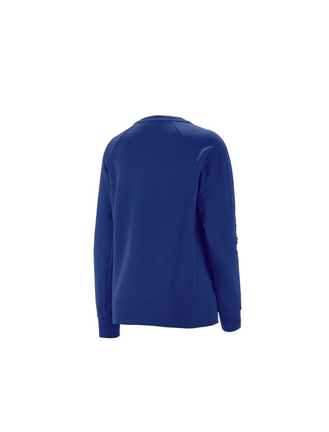 Menuisiers: e.s. Sweatshirt cotton stretch, femmes + bleu royal 1