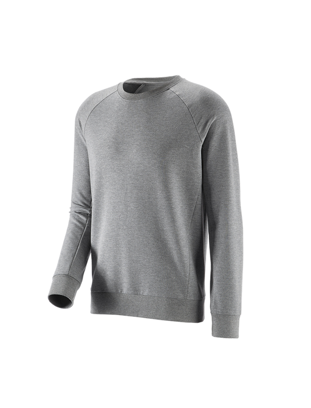 Shirts, Pullover & more: e.s. Sweatshirt cotton stretch + grey melange 1