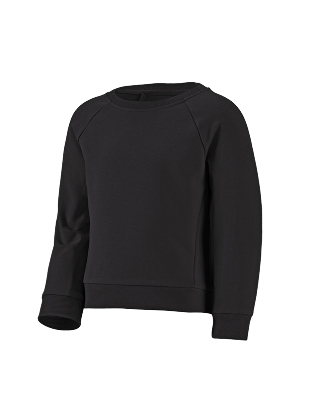 Shirts & Co.: e.s. Sweatshirt cotton stretch, Kinder + schwarz 2