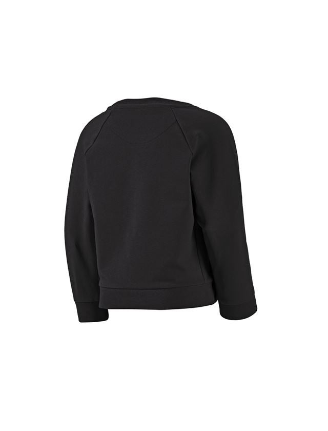 Shirts & Co.: e.s. Sweatshirt cotton stretch, Kinder + schwarz 3