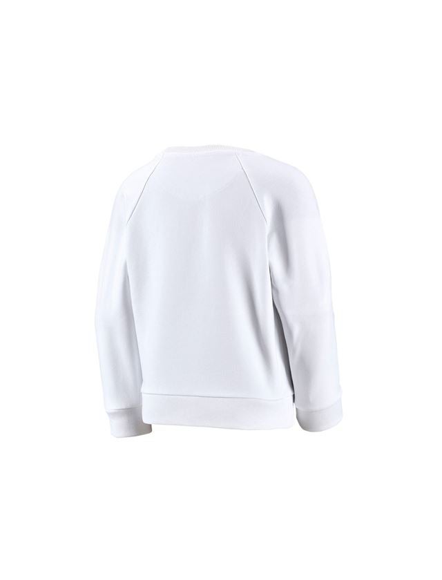 Shirts & Co.: e.s. Sweatshirt cotton stretch, Kinder + weiß 1
