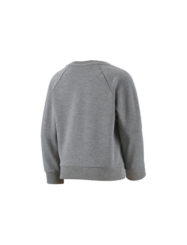 Hauts: e.s. Sweatshirt cotton stretch, enfants + gris mélange 3