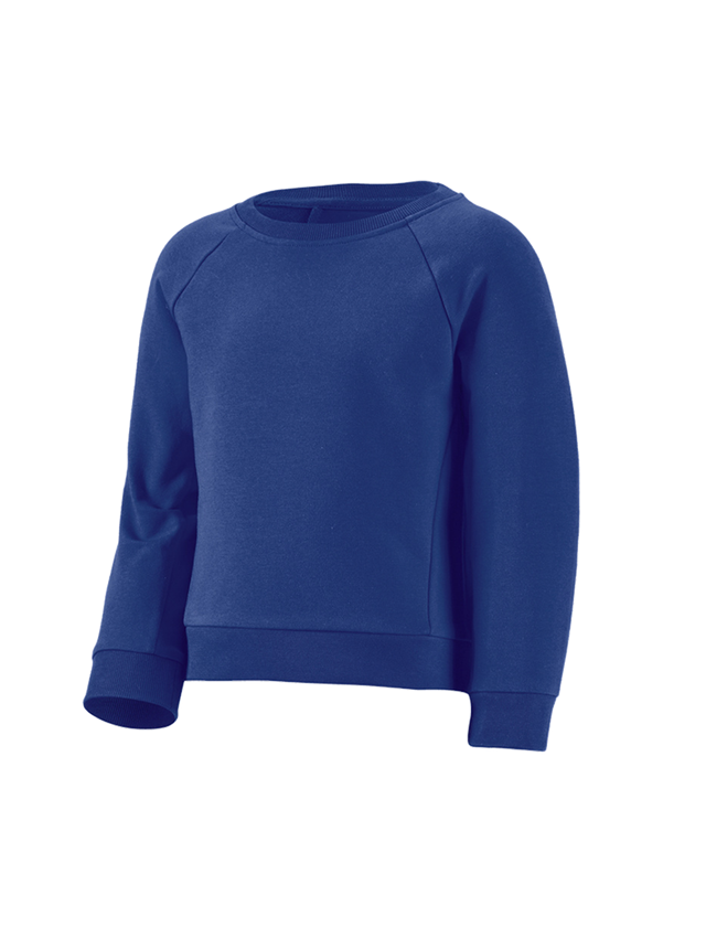 Hauts: e.s. Sweatshirt cotton stretch, enfants + bleu royal