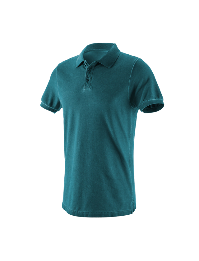 Shirts, Pullover & more: e.s. Polo shirt vintage cotton stretch + darkcyan vintage