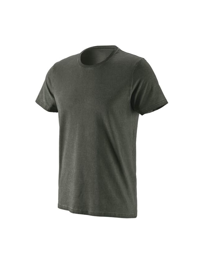 Shirts & Co.: e.s. T-Shirt vintage cotton stretch + tarngrün vintage 2