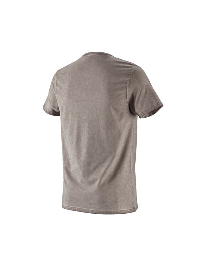 Shirts & Co.: e.s. T-Shirt vintage cotton stretch + taupe vintage 1