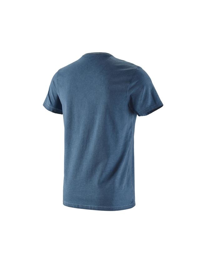 Shirts & Co.: e.s. T-Shirt vintage cotton stretch + antikblau vintage 1