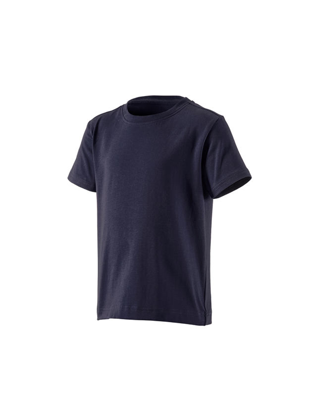 Shirts & Co.: e.s. T-Shirt cotton stretch, Kinder + dunkelblau 2