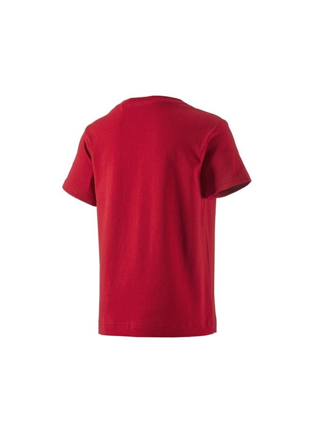 Shirts & Co.: e.s. T-Shirt cotton stretch, Kinder + feuerrot 1