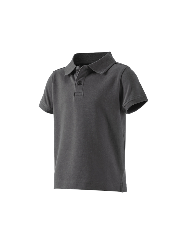 Themen: e.s. Polo-Shirt cotton stretch, Kinder + anthrazit