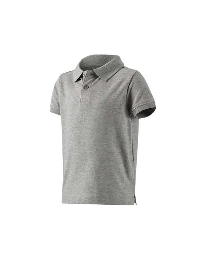 Shirts, Pullover & more: e.s. Polo shirt cotton stretch, children's + grey melange