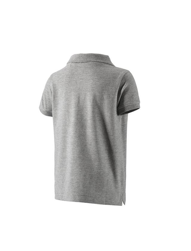 Shirts, Pullover & more: e.s. Polo shirt cotton stretch, children's + grey melange 1