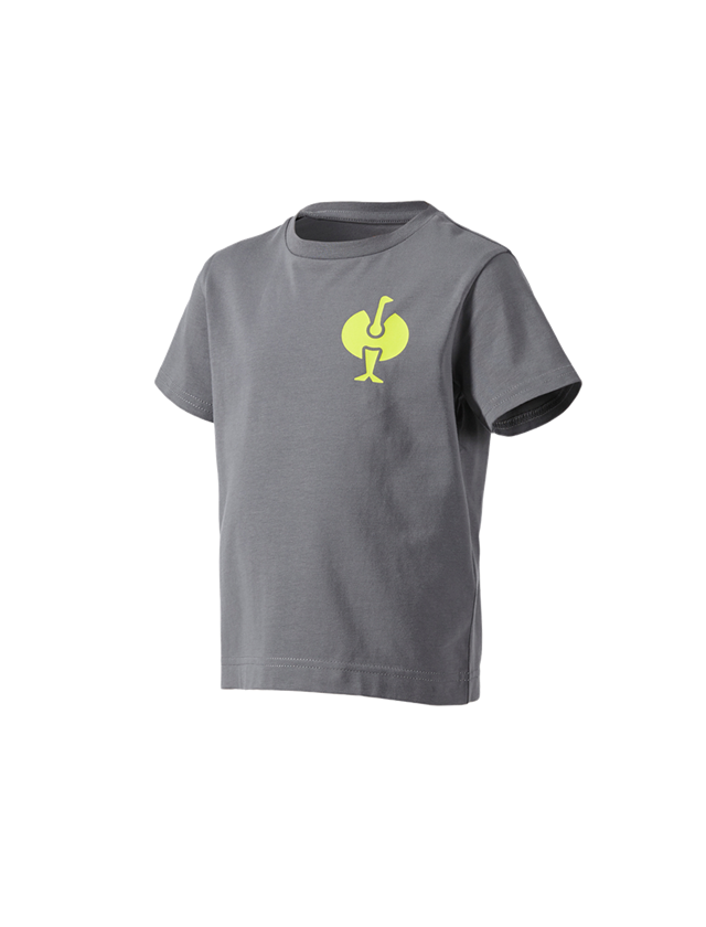Shirts, Pullover & more: T-Shirt e.s.trail, children's + basaltgrey/acid yellow