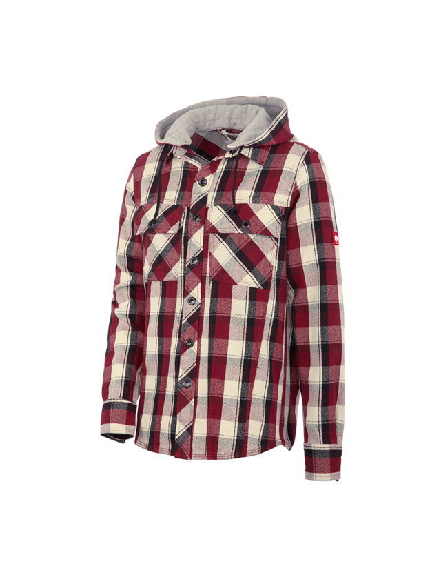 Shirts, Pullover & more: Hooded shirt e.s.roughtough + ruby/black/nature 2