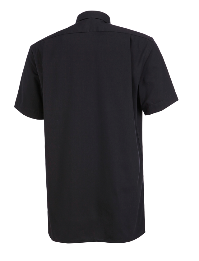 Shirts & Co.: Business Hemd e.s.comfort, kurzarm + schwarz 1