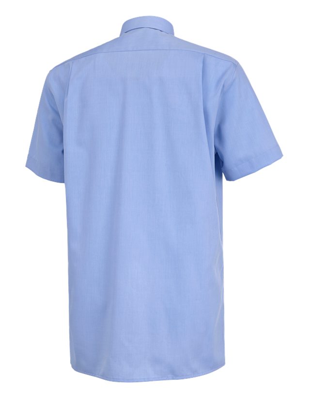 Shirts, Pullover & more: Business shirt e.s.comfort, short sleeved + lightblue melange 1