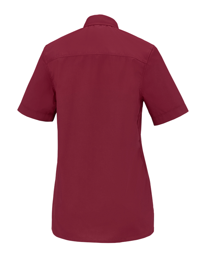 Shirts & Co.: e.s. Servicebluse kurzarm + rubin 1