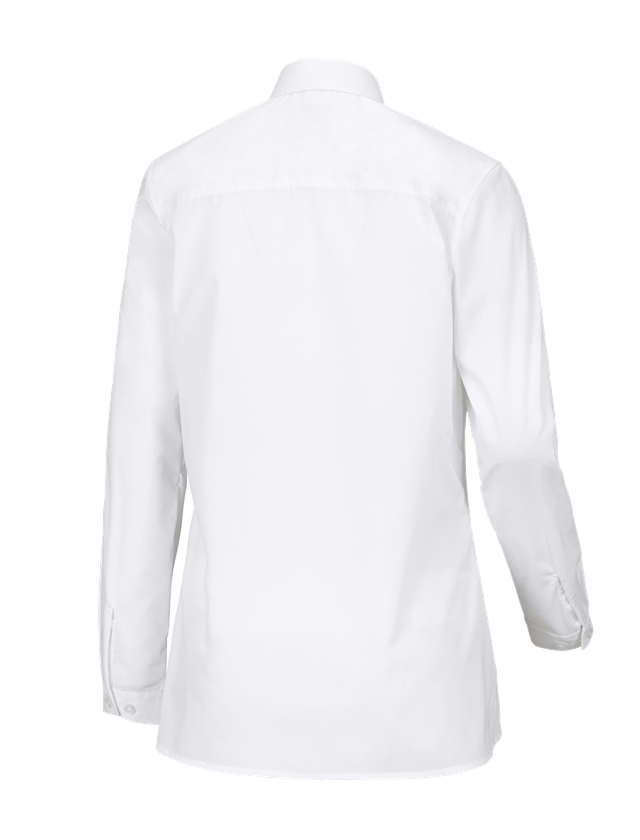 Shirts & Co.: e.s. Servicebluse langarm + weiß 1