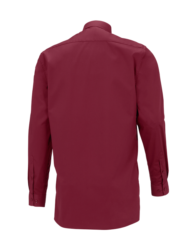 Shirts & Co.: e.s. Servicehemd langarm + rubin 1