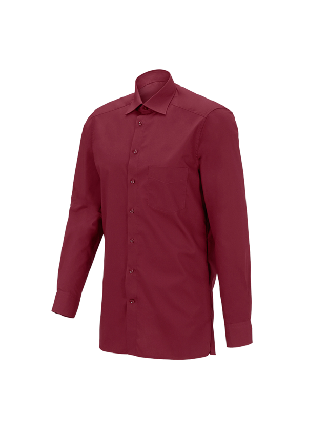 Shirts & Co.: e.s. Servicehemd langarm + rubin