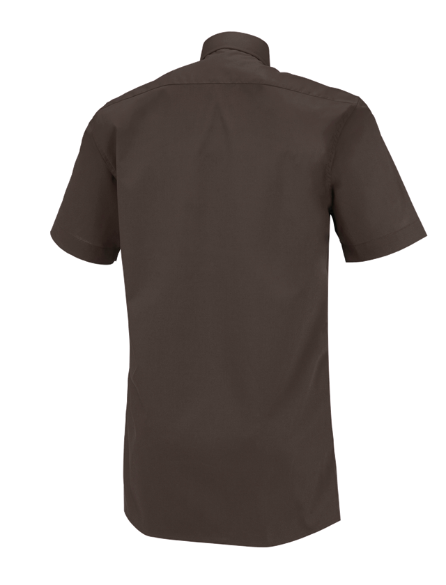 Shirts & Co.: e.s. Servicehemd kurzarm + kastanie 1