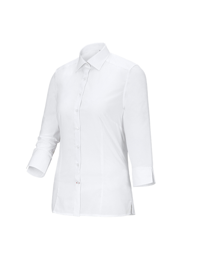 Shirts, Pullover & more: Business blouse e.s.comfort, 3/4-sleeve + white