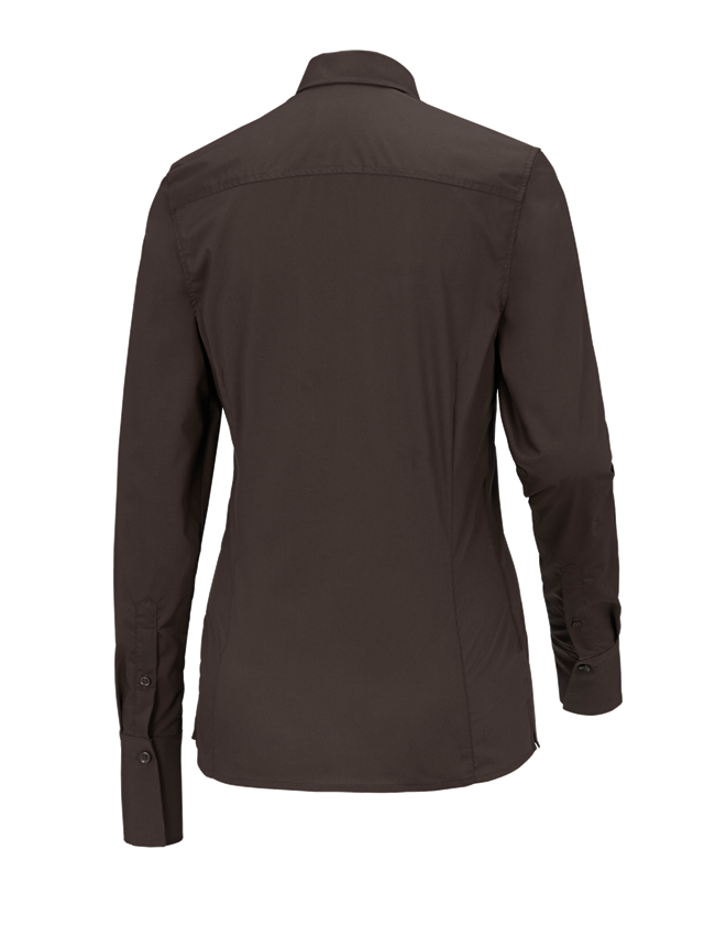 Shirts, Pullover & more: Business blouse e.s.comfort, long sleeved + chestnut 2
