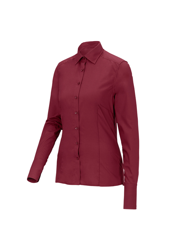 Shirts, Pullover & more: Business blouse e.s.comfort, long sleeved + ruby