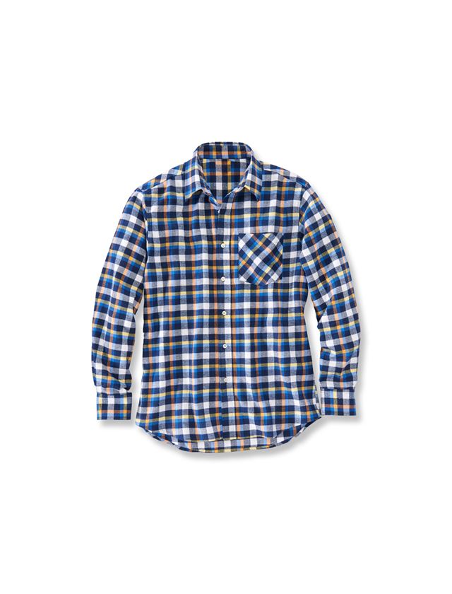 Shirts, Pullover & more: Cotton shirt Malmö + navy/royal/yellow