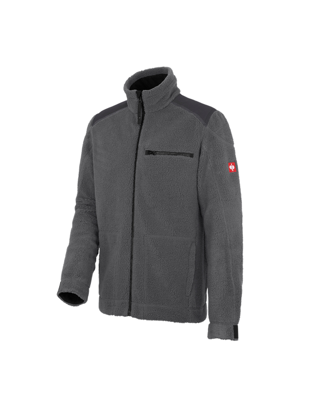 Work Jackets: Faux fur jacket e.s.roughtough  + titanium 2