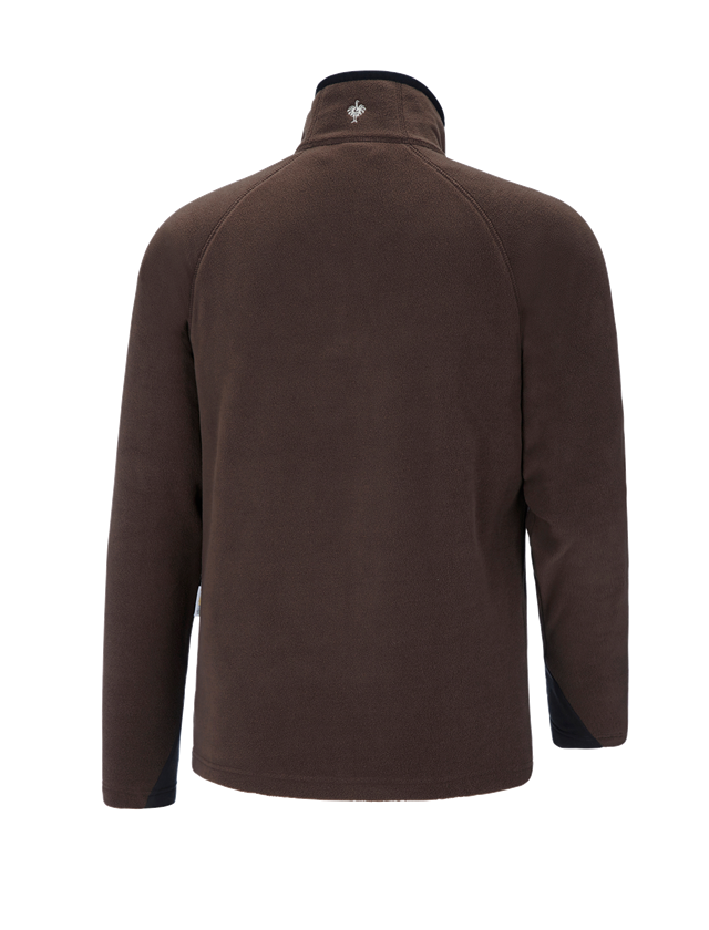 Shirts, Pullover & more: Microfleece troyer dryplexx® micro + chestnut 1