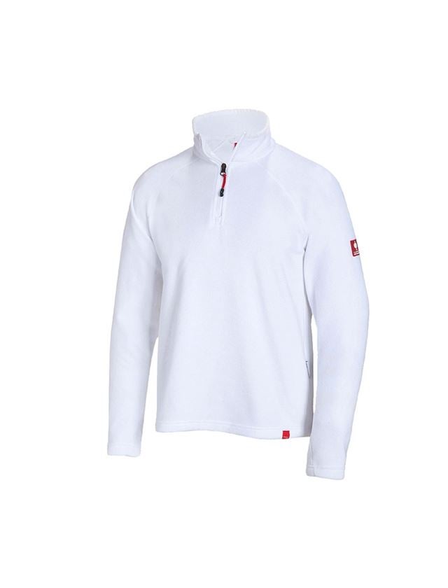 Shirts, Pullover & more: Microfleece troyer dryplexx® micro + white