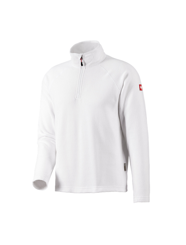 Shirts, Pullover & more: Microfleece troyer dryplexx® micro + white
