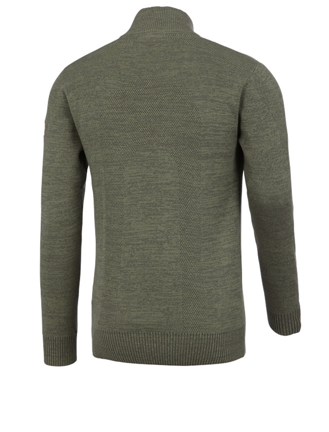 Shirts, Pullover & more: e.s. Knitted troyer + thyme melange 3
