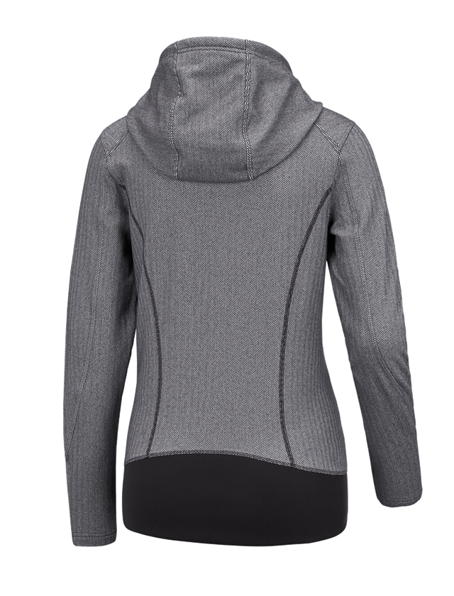 Shirts, Pullover & more: e.s. Functional hooded jacket herringbone, ladies' + black 2