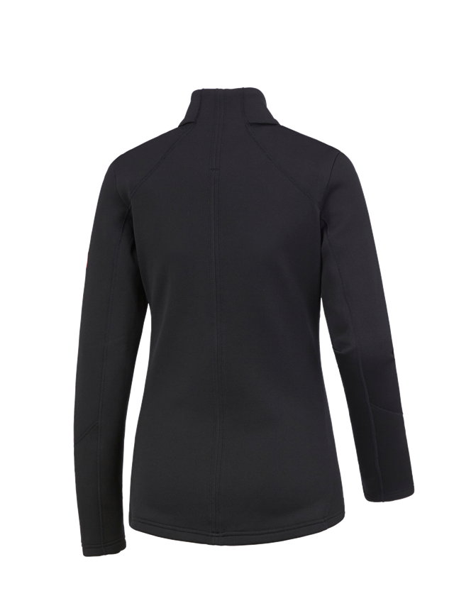 Work Jackets: e.s. Functional sweat jacket melange, ladies' + black 1