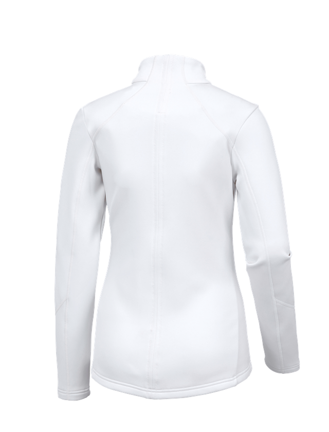 Work Jackets: e.s. Functional sweat jacket melange, ladies' + white 1