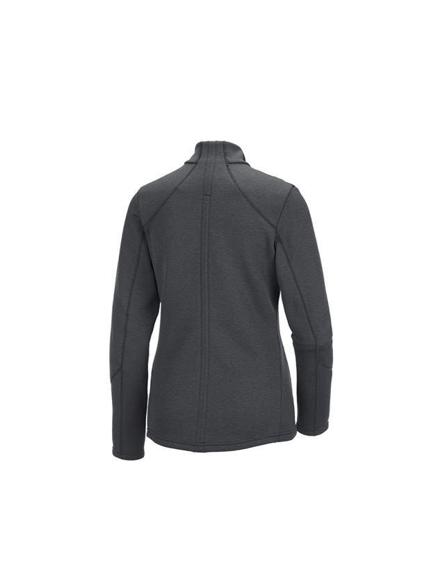Work Jackets: e.s. Functional sweat jacket melange, ladies' + anthracite melange 1