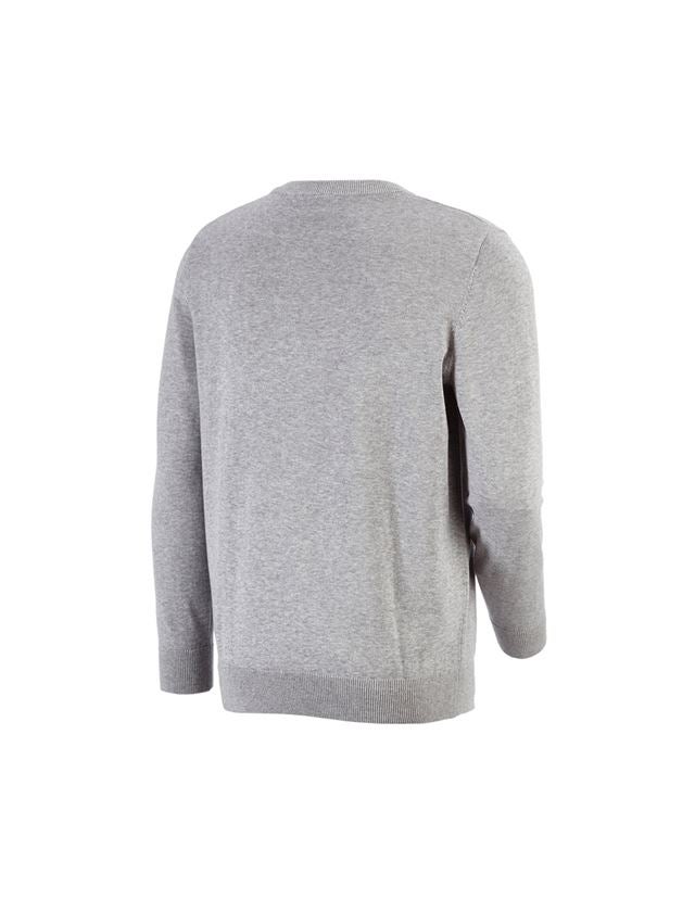 Joiners / Carpenters: e.s. Knitted pullover, round neck + grey melange 2