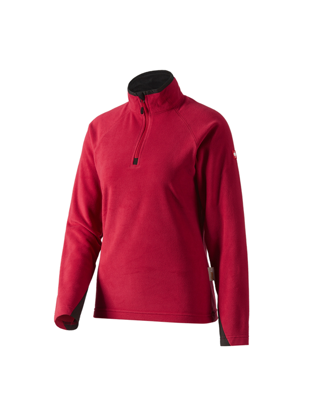 Shirts, Pullover & more: Ladies' Microfleece troyer dryplexx® micro + red 1