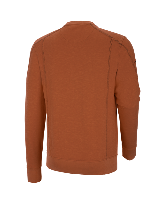 Thèmes: Sweatshirt cotton slub e.s.roughtough + cuivre 3