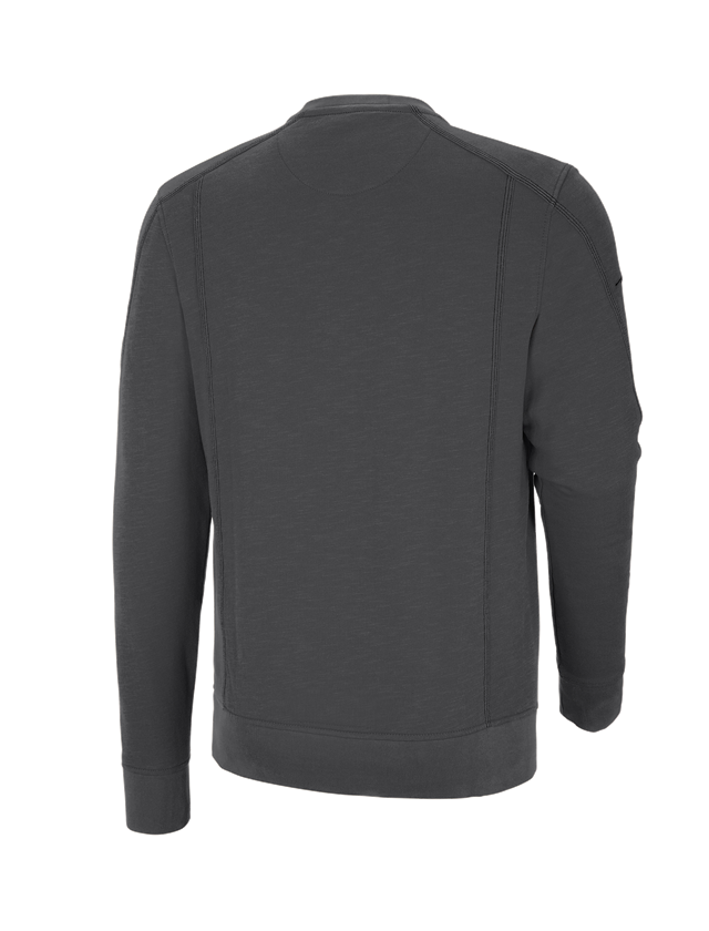 Shirts, Pullover & more: Sweatshirt cotton slub e.s.roughtough + titanium 3