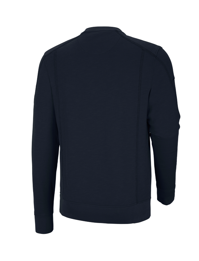 Installateurs / Plombier: Sweatshirt cotton slub e.s.roughtough + bleu nuit 2